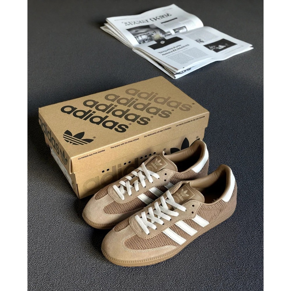 Adidas Samba OG Mens Size 11 Cardboard Beige Brown Cream White‎ Shoes G1379 NEW - Picture 5 of 6